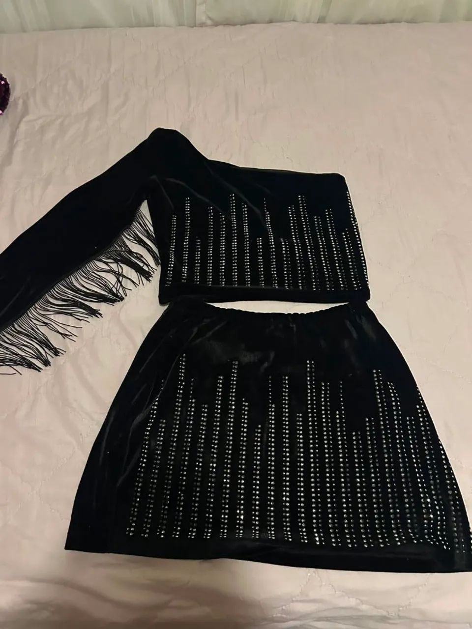 Conjunto Saia e Blusa Festa.