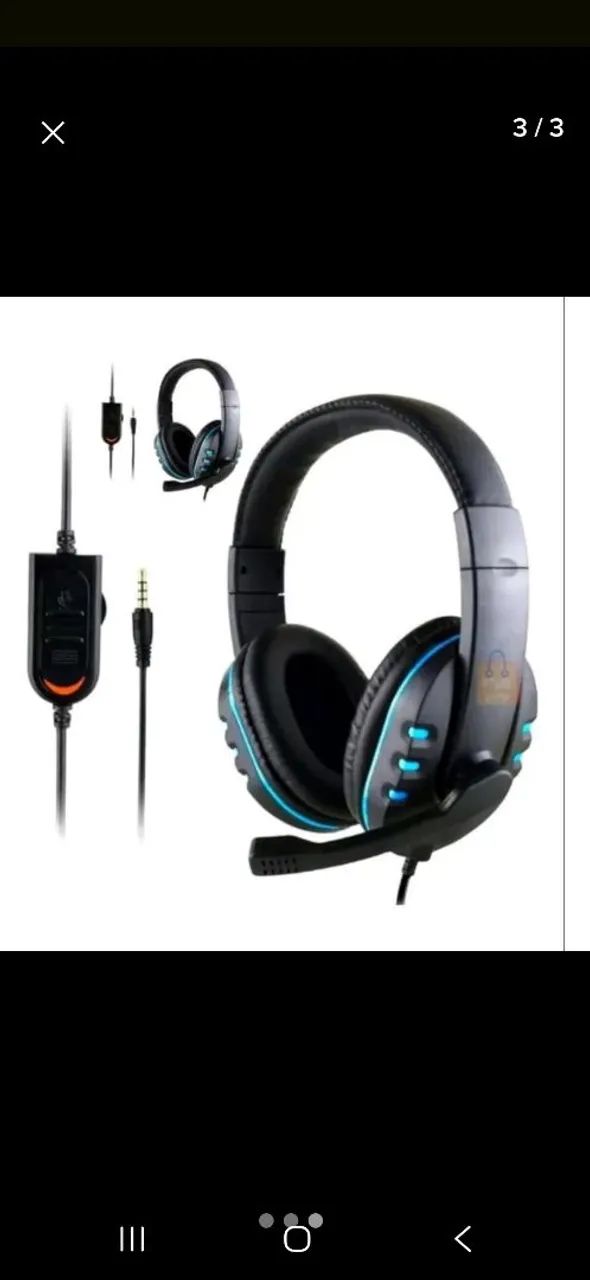 Fone de Ouvido Headset Gamer LEBOSS Para P4/N-SWITCH - Foto 3