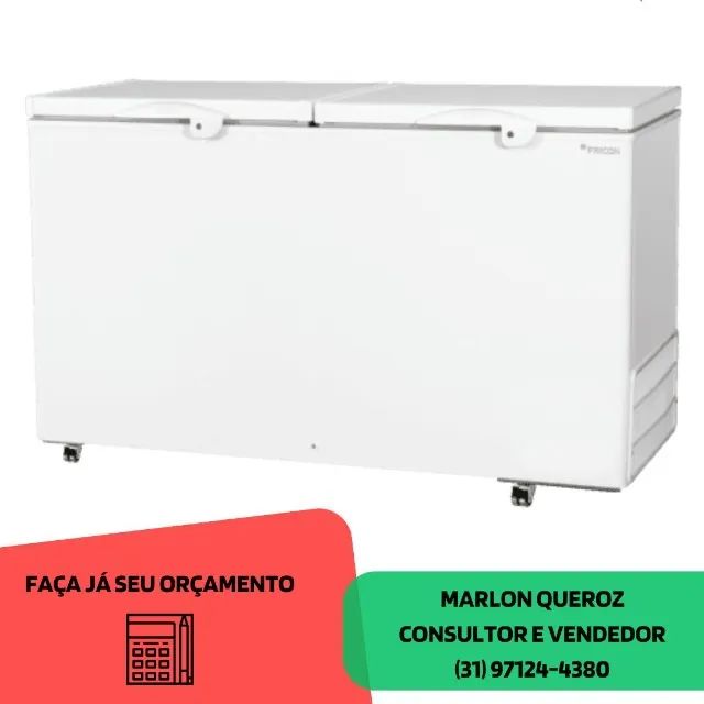Freezer Horizontal Tampa Cega 503L Novo