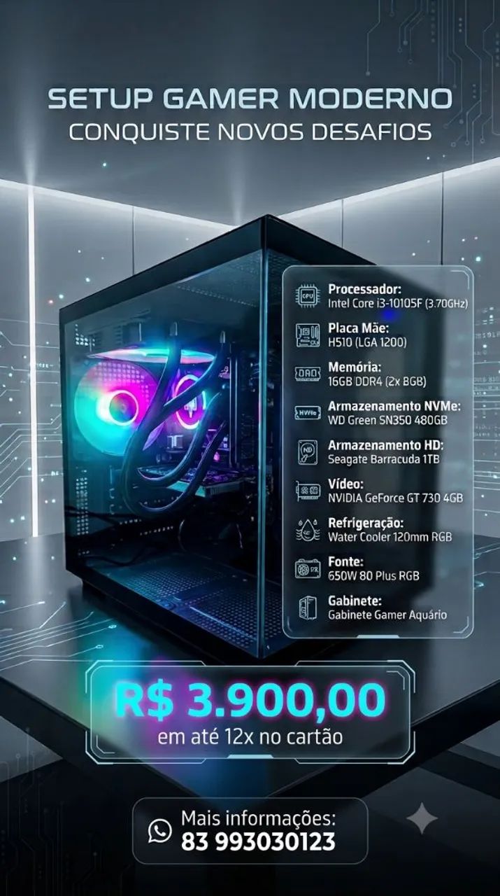 Computador Gamer - i3 10105F
