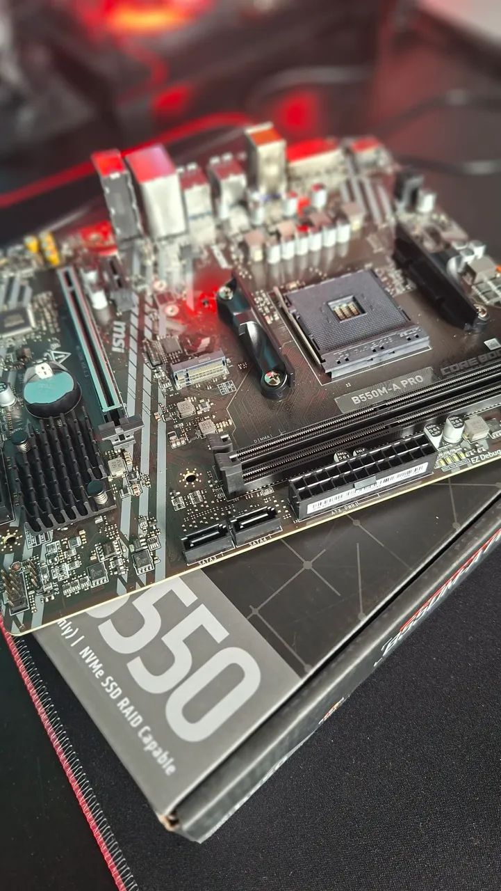 Placa Mãe AM4 - B550M-A PRO MSI - Foto 3