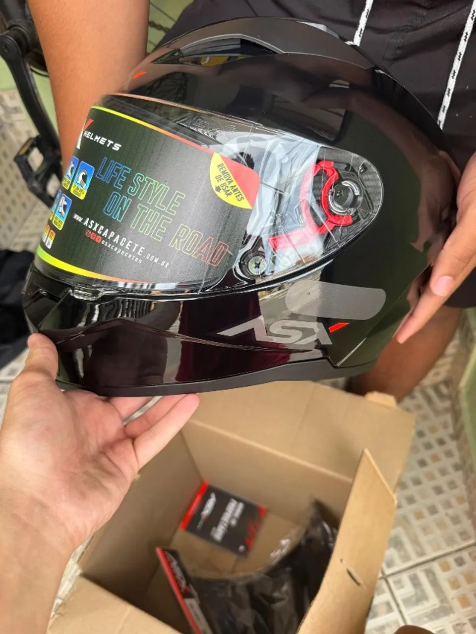 capacete asx 56 - Foto 6