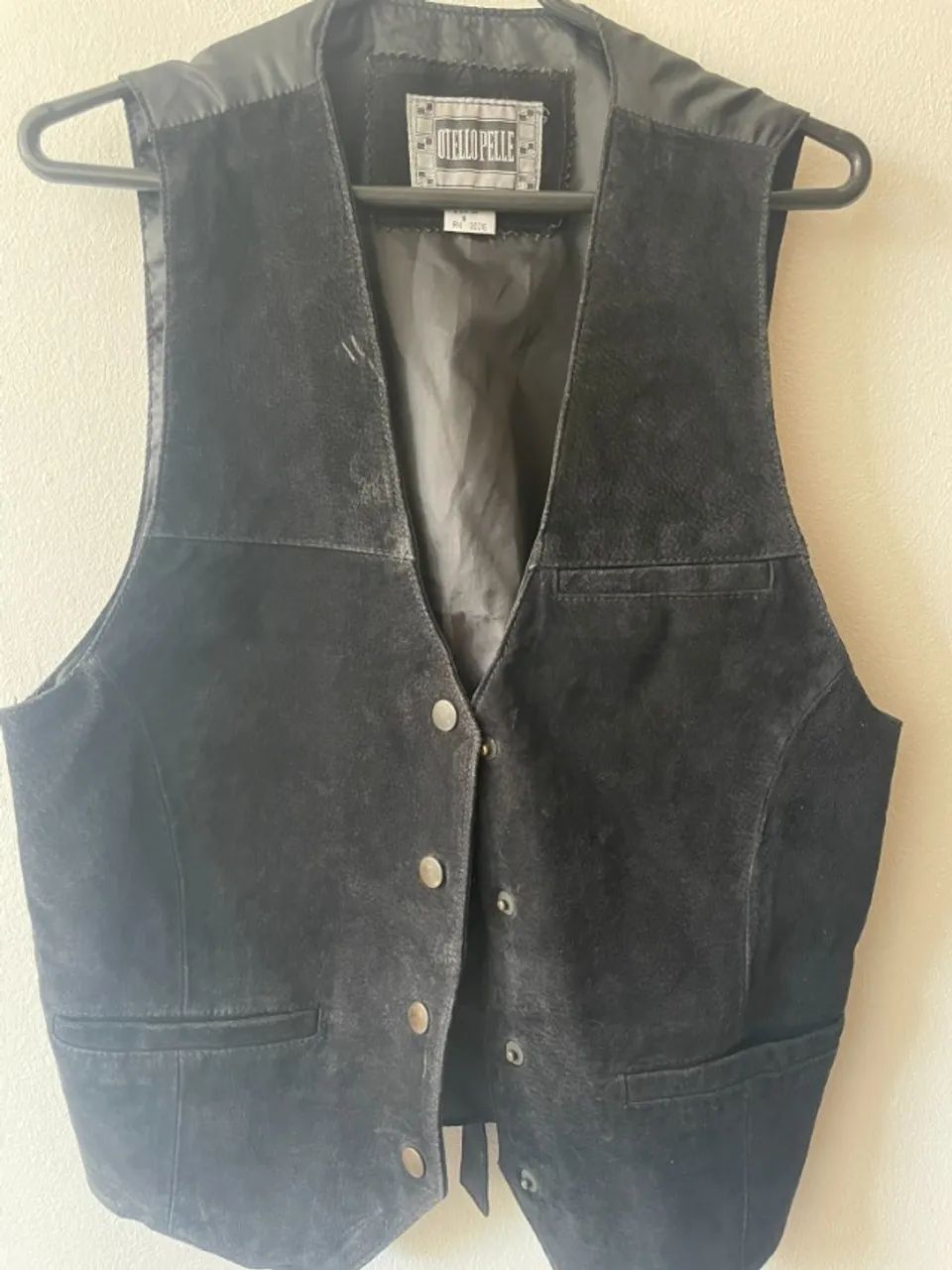 Colete de couro M - Masculino - Foto 5