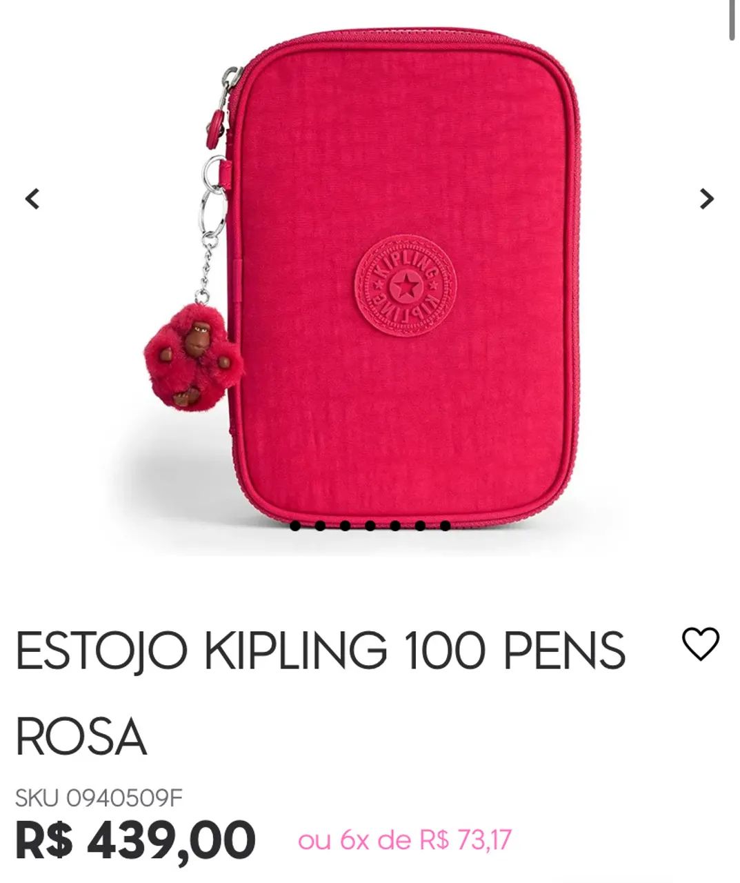 Estojo kipling 100 pens  - Foto 4