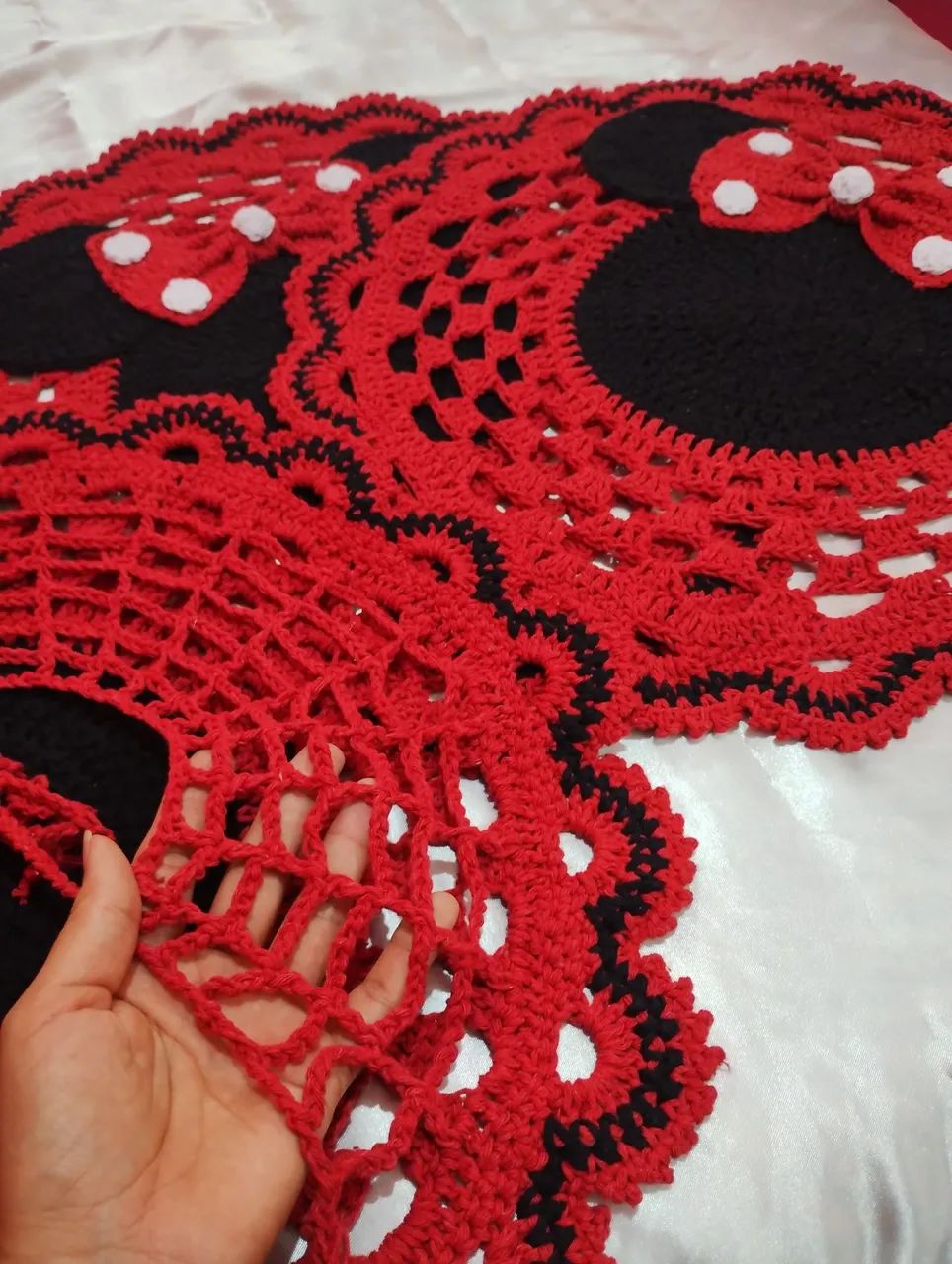 Jogo de banheiro Minnie crochê 