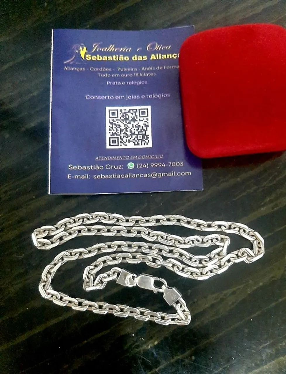 CORDÃO PRATA " 950K " MAÇICO  CARTIER 49 GRAMAS  - Foto 5
