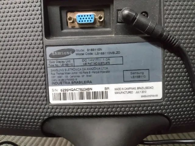 Monitor LED Samsung 16 Polegadas. Funcionando 100% com Garantia - Foto 3