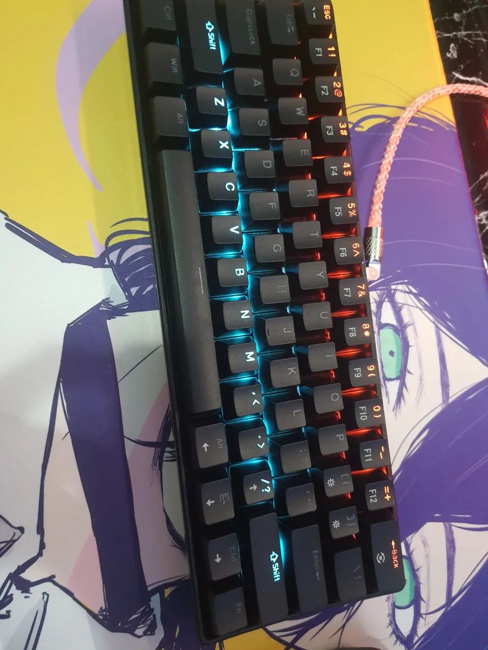 Kit teclado mouse barato e mouse pad - Foto 5
