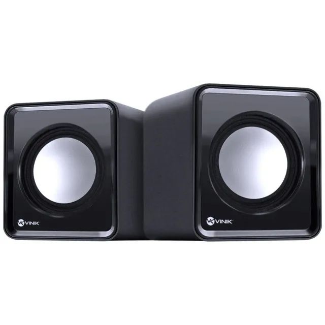 CAIXA DE SOM 2.0 USB 5V 2X 1W COM CONTROLADOR DE VOLUME