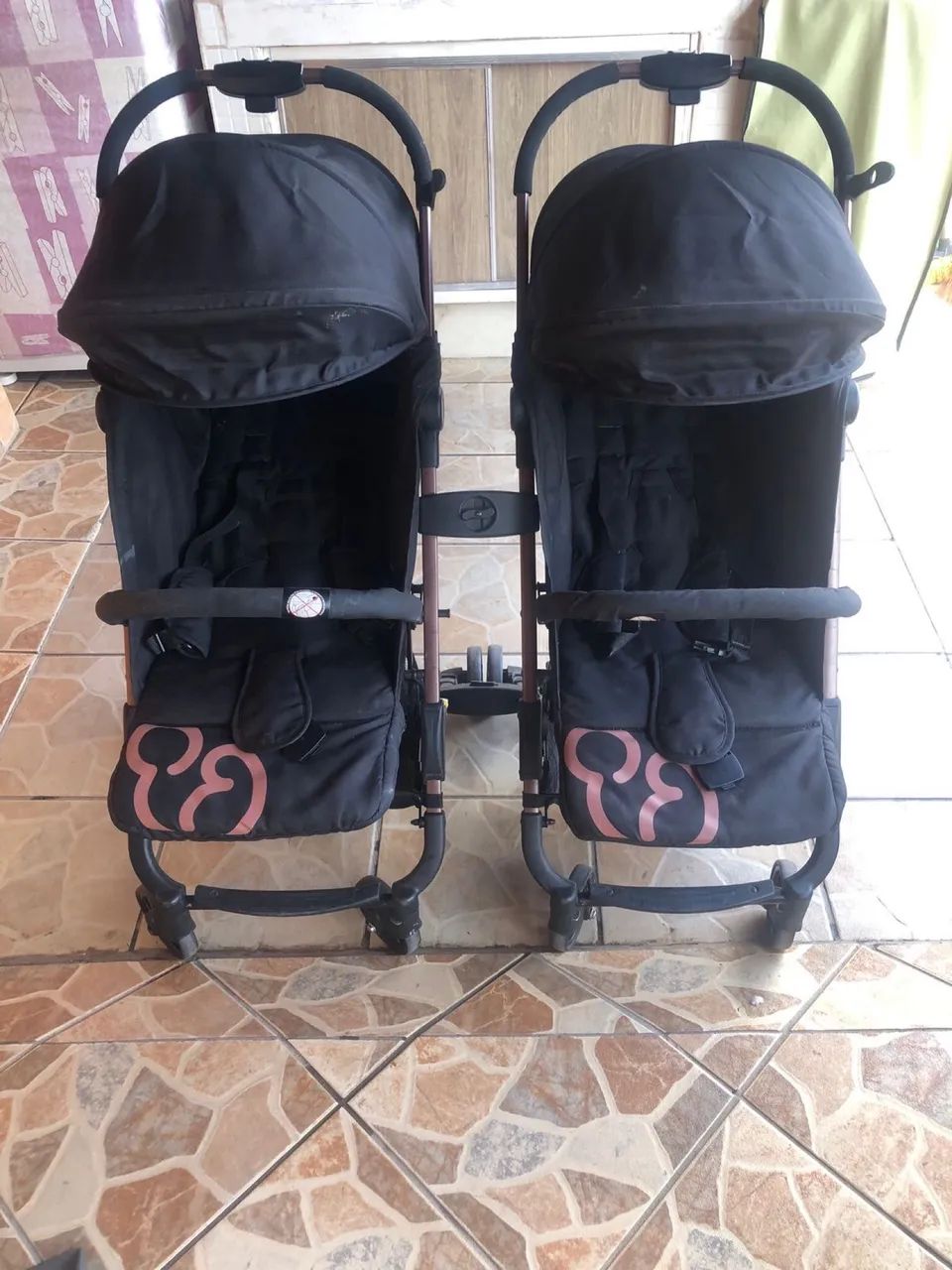 Carrinho de Bebê para Gêmeos Galzerano Duolee Duo