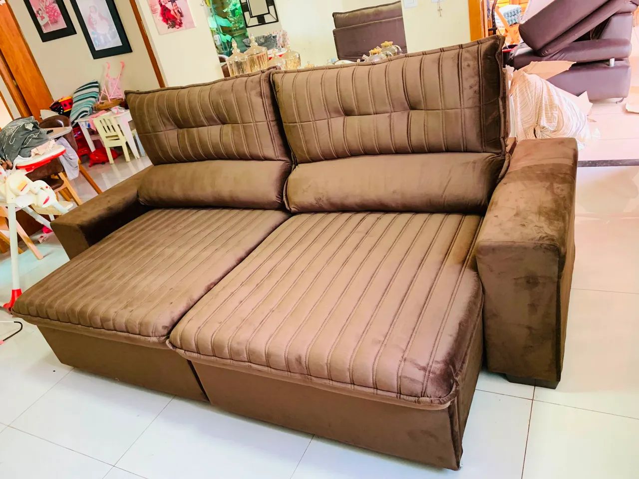 SOFA RETRÁTIL E RECLINÁVEL GRANDE  - Foto 3