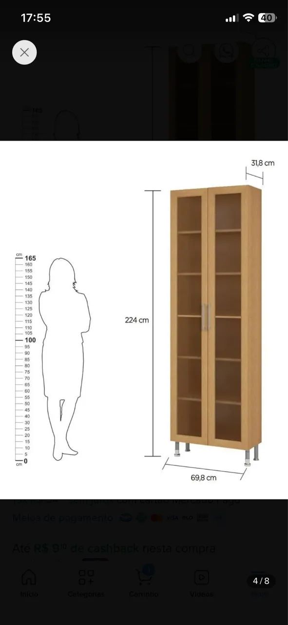 Cristaleira/ paneleiro  - Foto 2