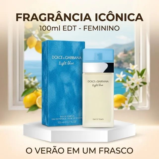 Perfume Dolce & Gabbana Light Blue Feminino EDT 100ml Original - Foto 2