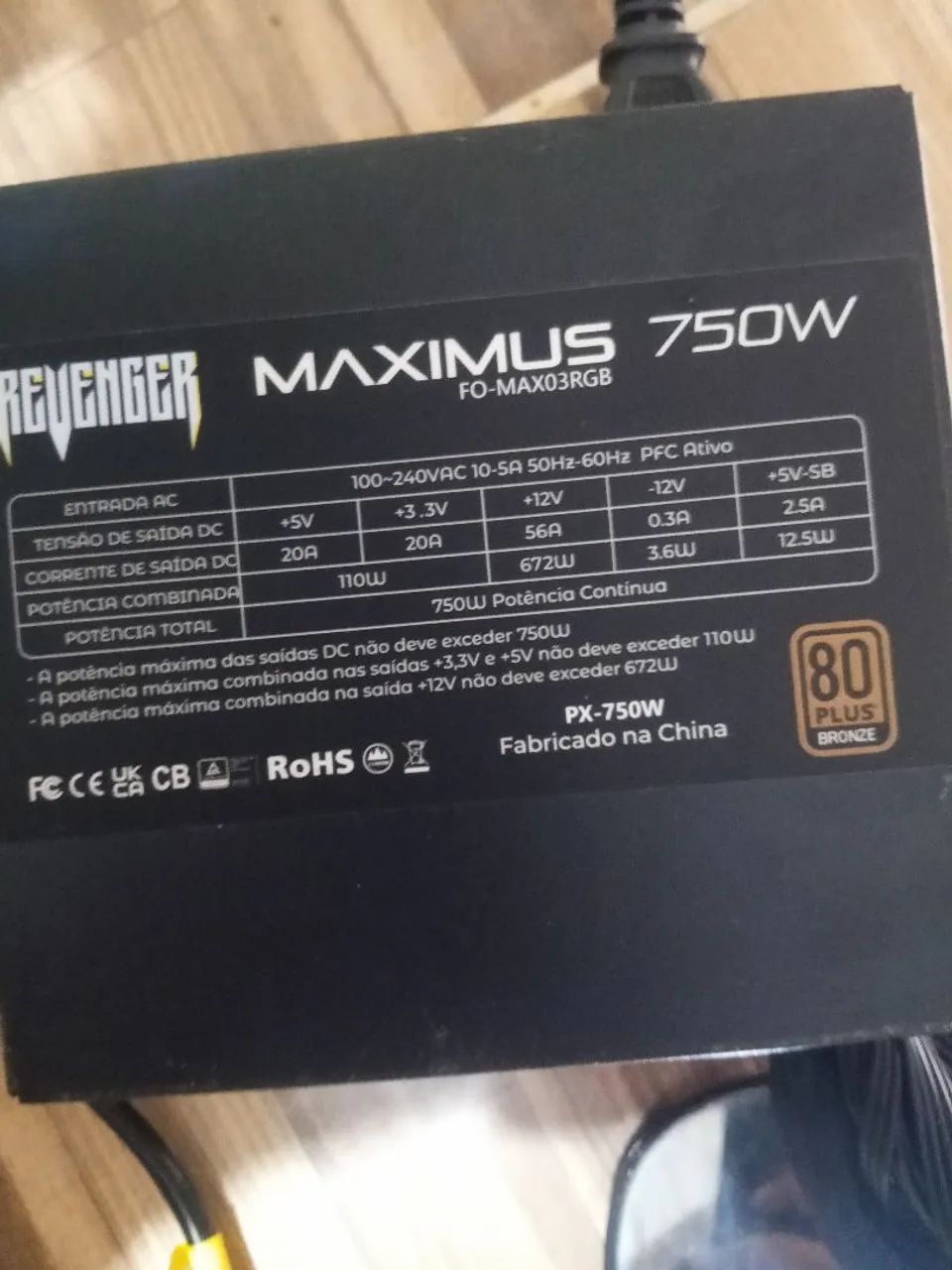 Fonte Revenger 750W - Foto 5