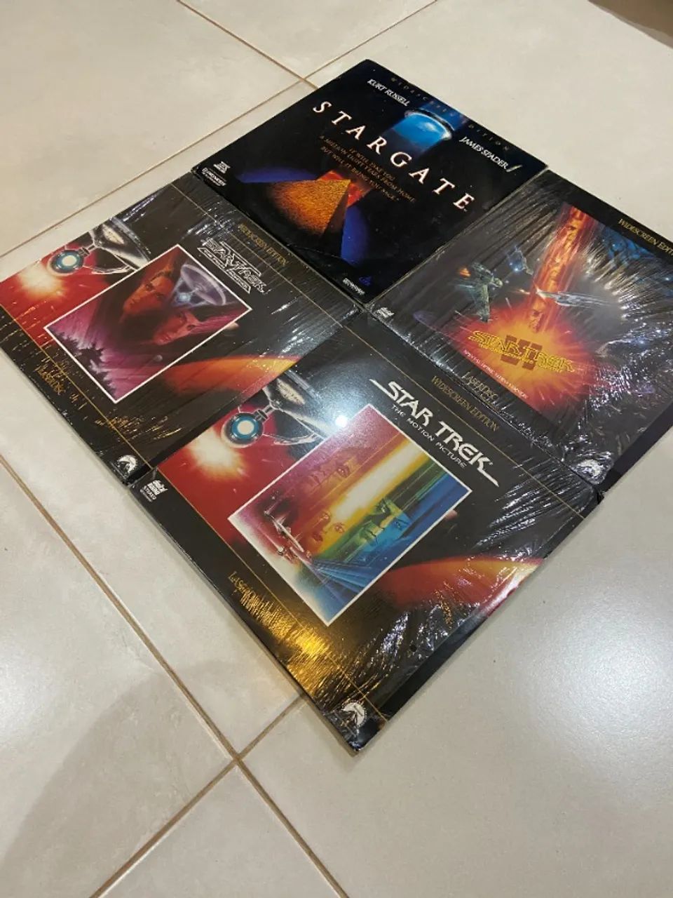 Laser Disc Startrek V, Startrek VI, Startrek Motion Picture, Stargate 