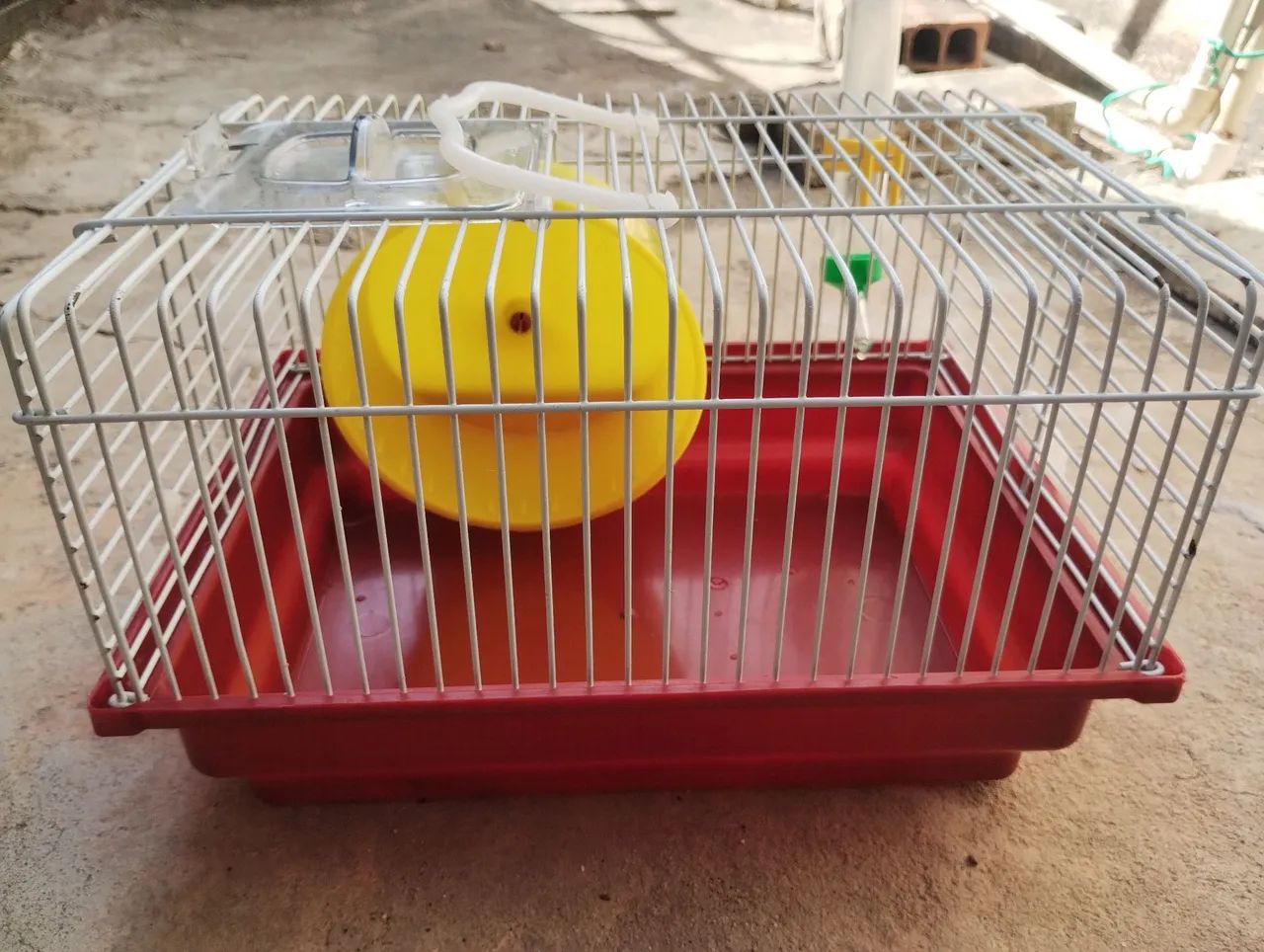 Gaiola pra hamster completa com roda e bebedouro  - Foto 3