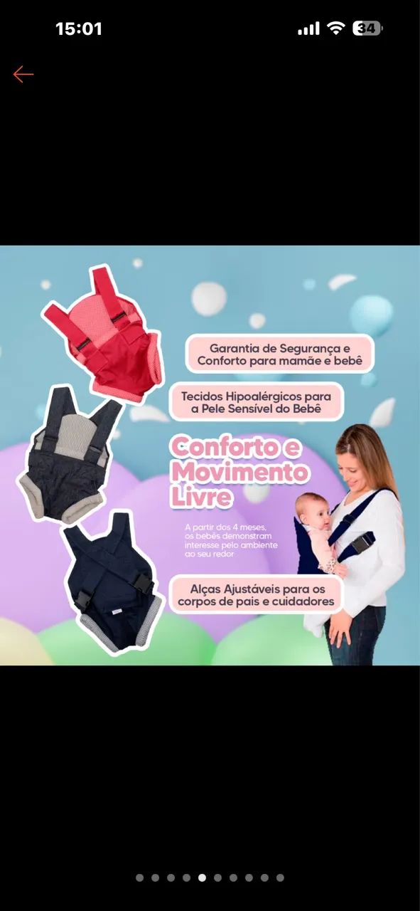 CANGURU PARA BEBÊ  - Foto 3