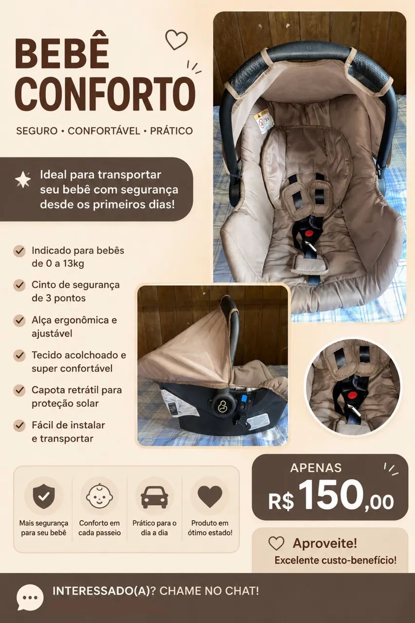 vendo bebe conforto 