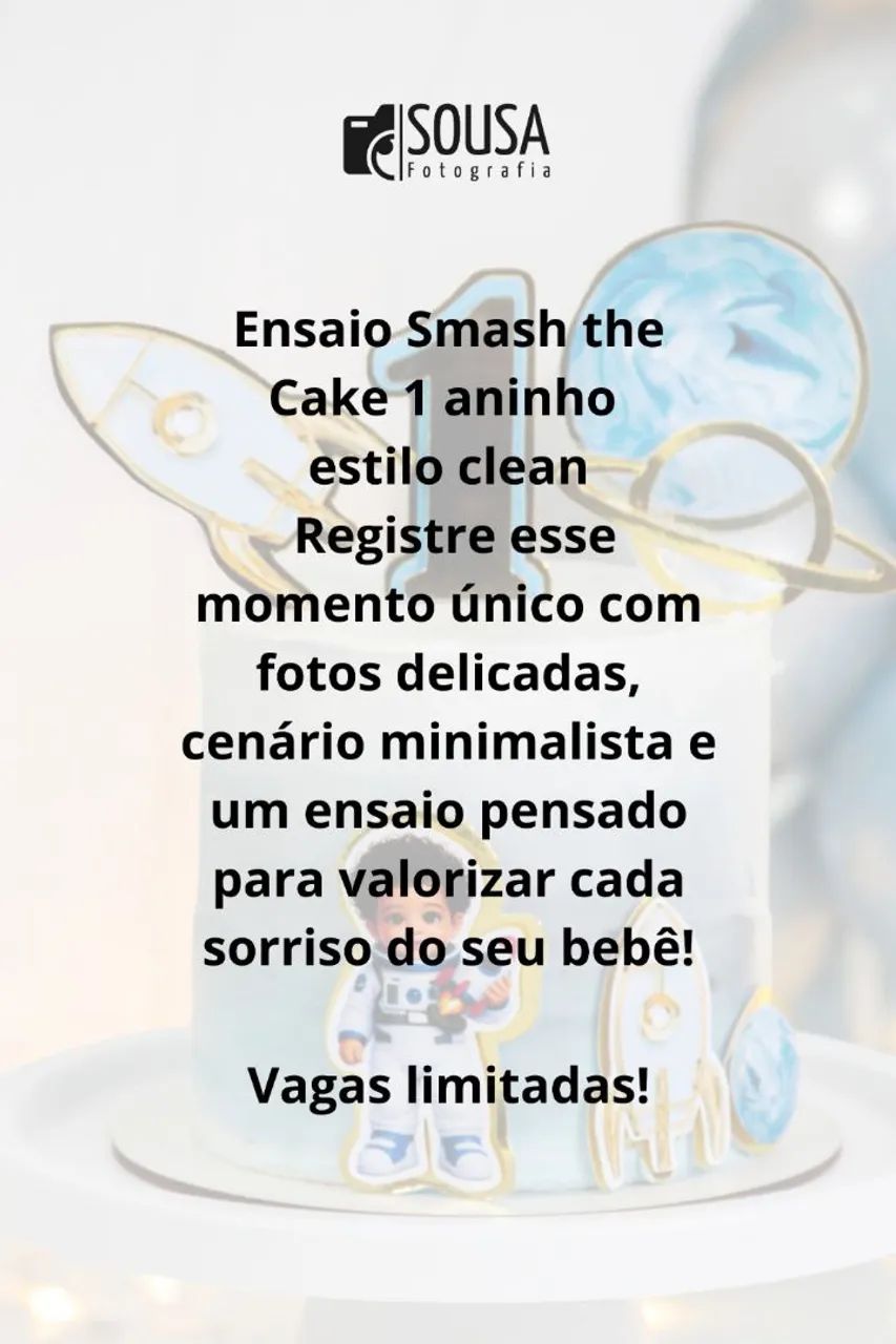 Ensaio Smash the cake - Foto 5