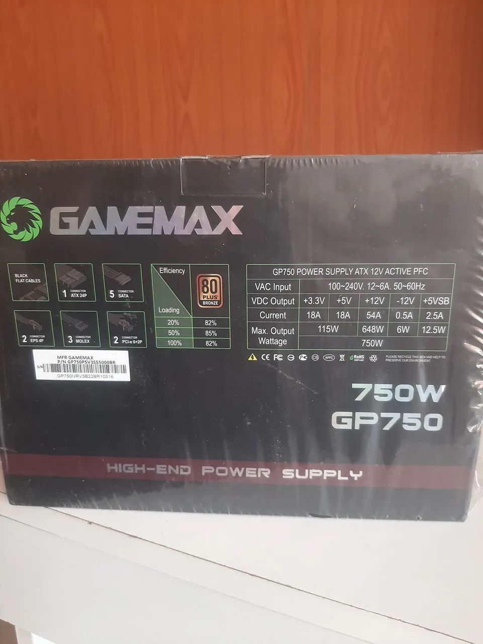 Fonte ATX Gamemax 750w 80 Plus bronze - Foto 2