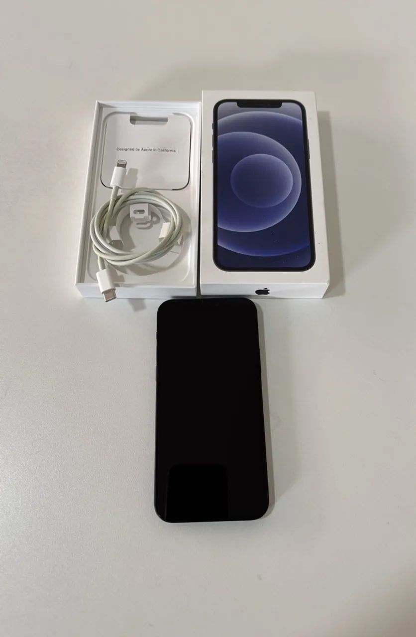 Iphone 12 preto, 128 gb usado