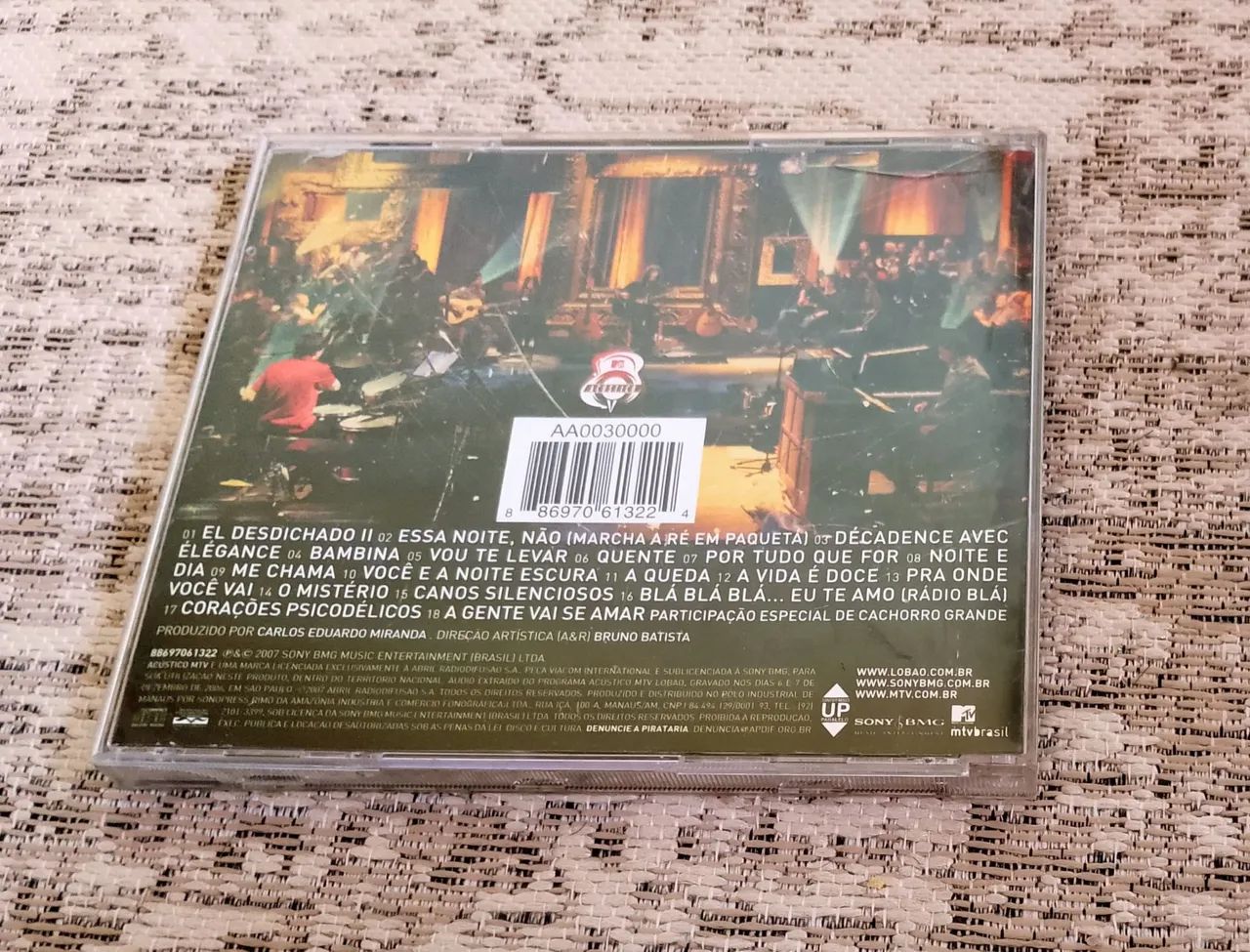 Cd Lobão - Acústico MTV/Excelente  - Foto 3