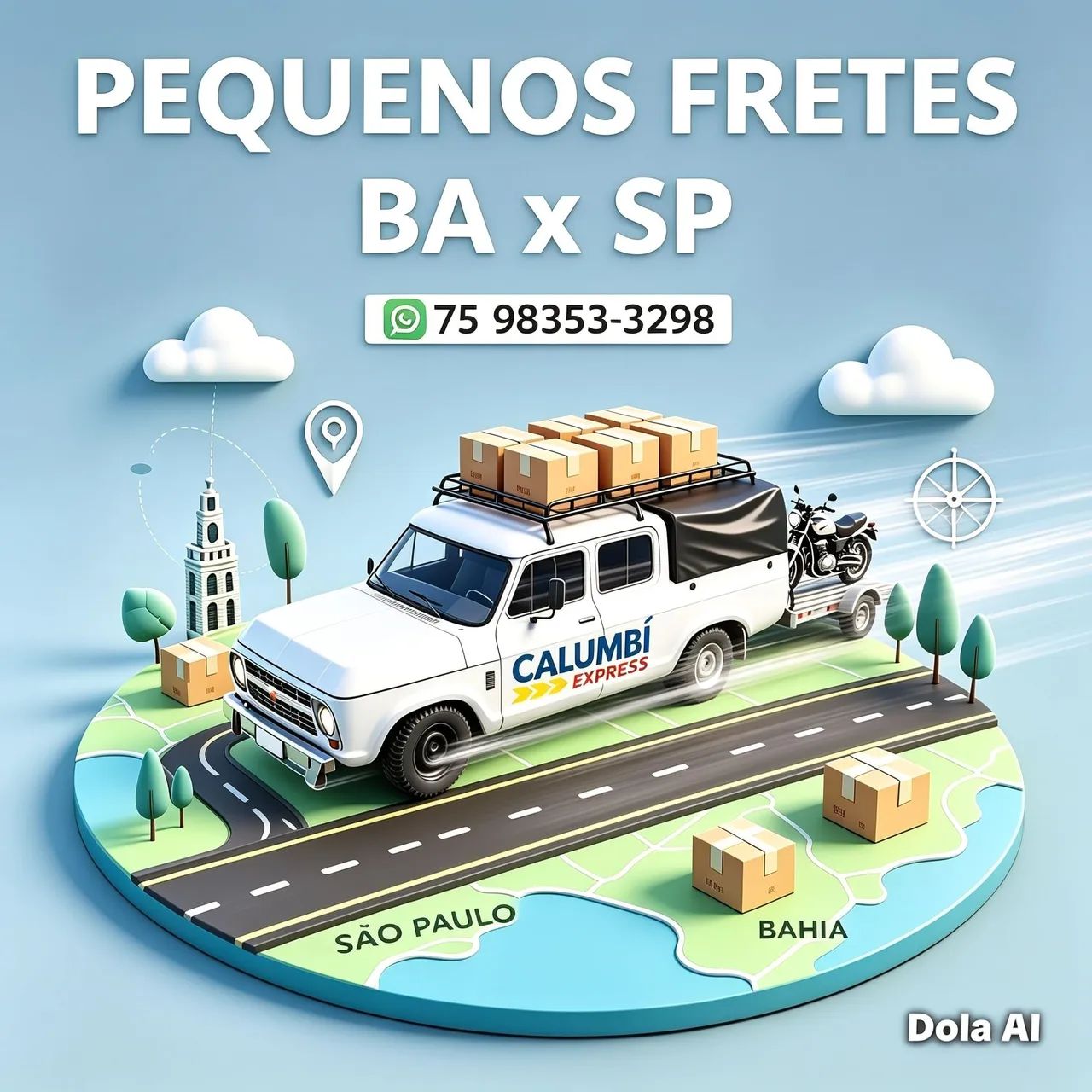 Frete BAHIA X SÃO PAULO 
