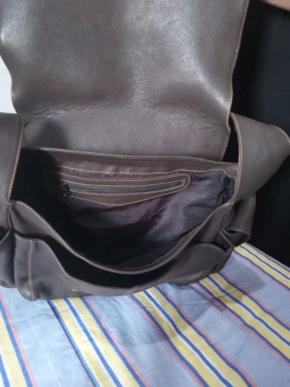 BOLSA DE COURO WSTILO CARTEIRO  - Foto 3