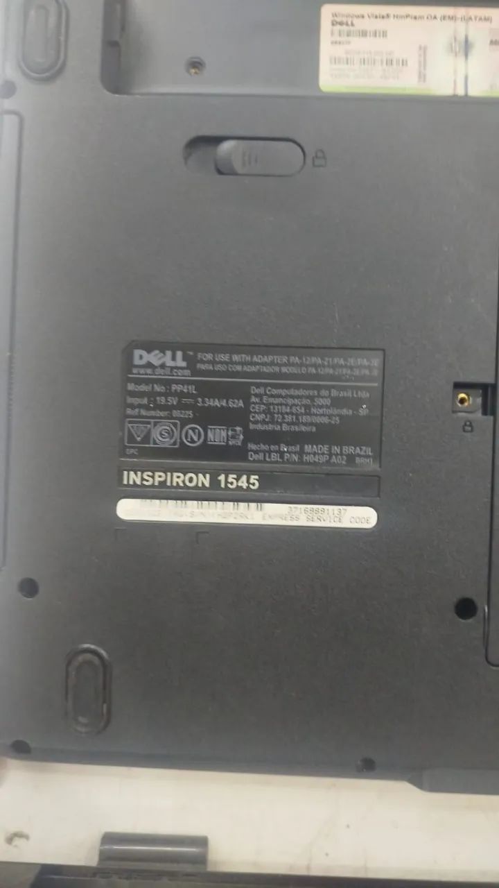 Carcaça Notebook Dell Inspirion 1545 ( 3 unidades ) - Foto 4