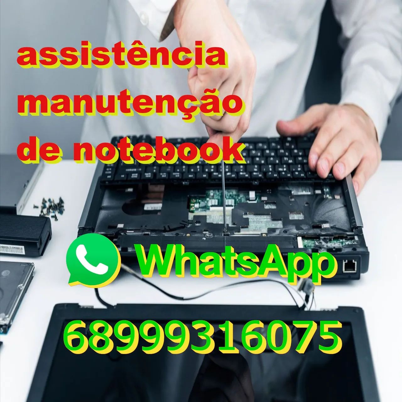Assistência limpeza, Conserto e manutenção notebook 