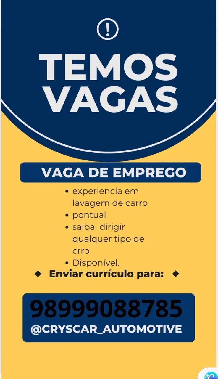 Vaga de emprego 