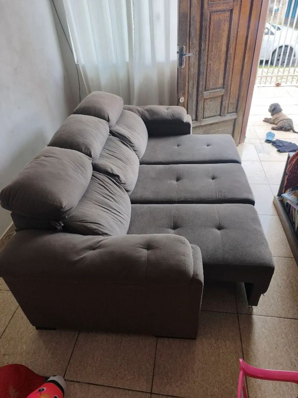 Sofá retrátil reclinável poltrona 2.10