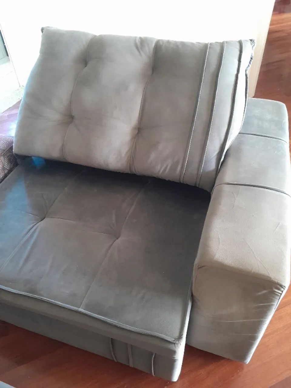 Sofá 4 lugares reclinável e retrátil 2.20m usado - Foto 3