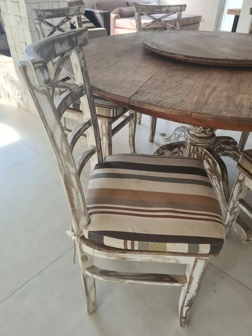 Mesa redonda rústica  - Foto 3