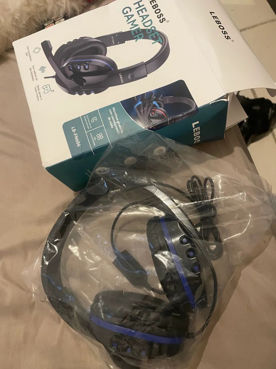 Fone gamer na caixa  - Foto 2