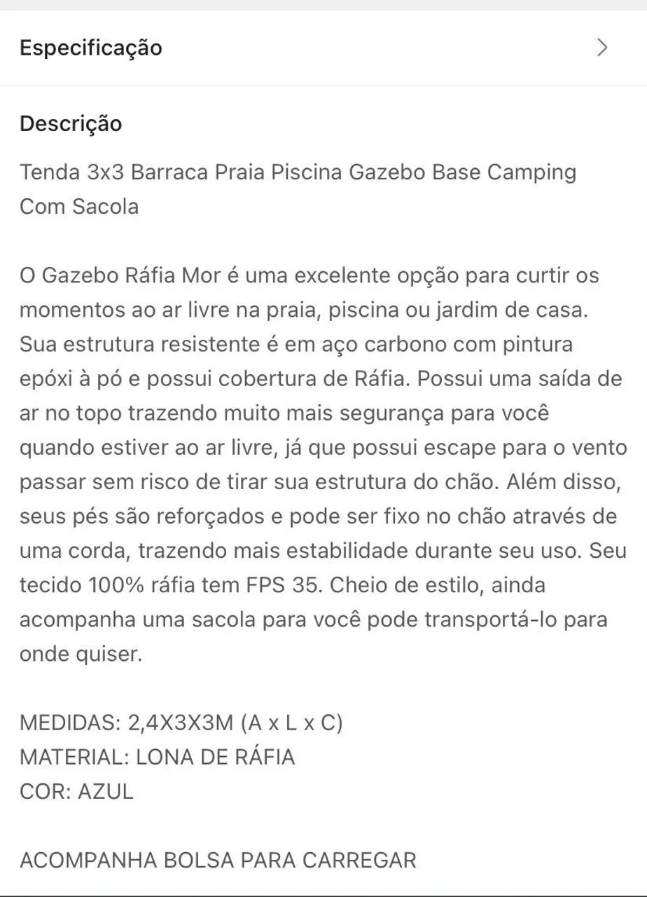 Tenda de Piscina, Praia, Camping 3 X 3 - Foto 4