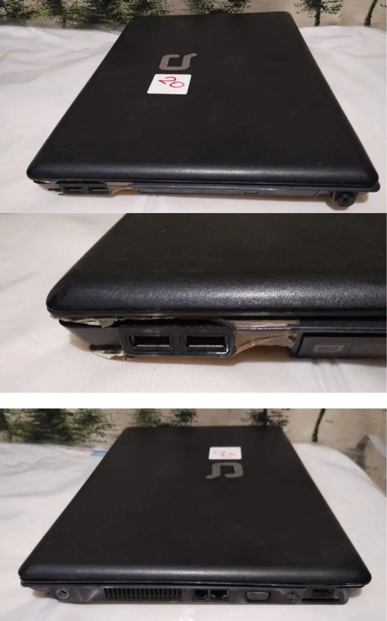 Cód.20) 1un. Notebook Compaq Presario C770BR usado - Foto 3