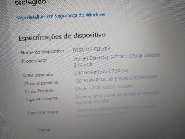 DELL CORE I5 7200U COM 8 GIGAS SSD 240 - Foto 2