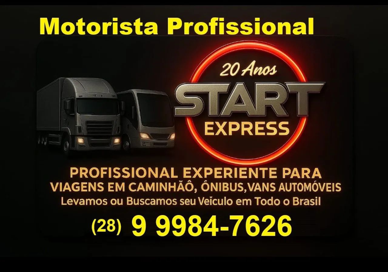 Motorista Profissional Free Lancer 