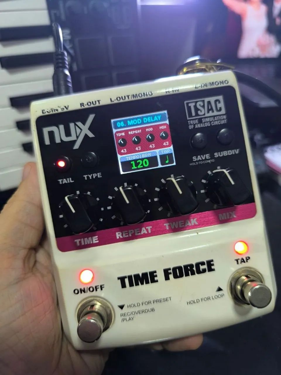 Pedal Nux Time Force Stereo Delay - Foto 2