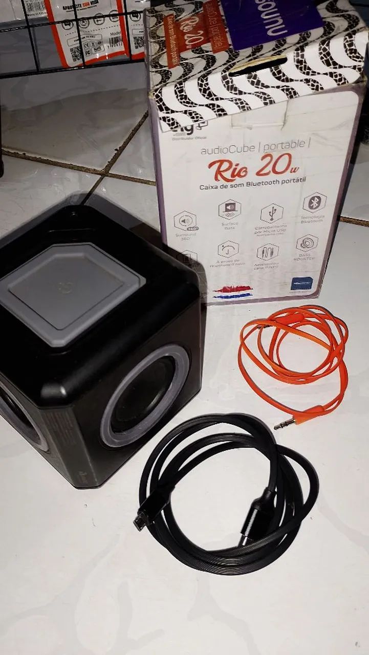 Caixa de Som Cubo 20w bluetooth  - Foto 2