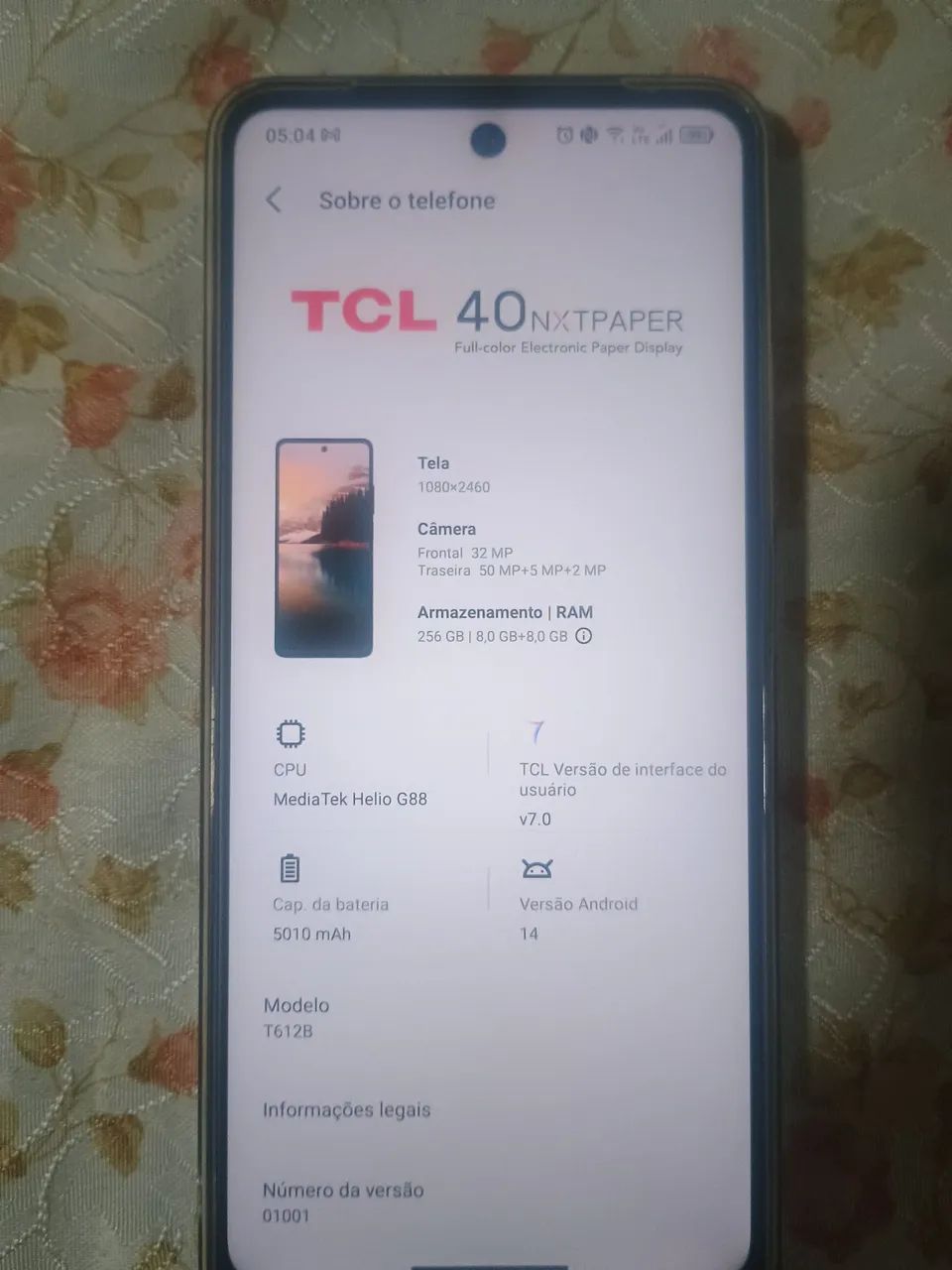 Smartphone TCL nxtpaper 40 256gb