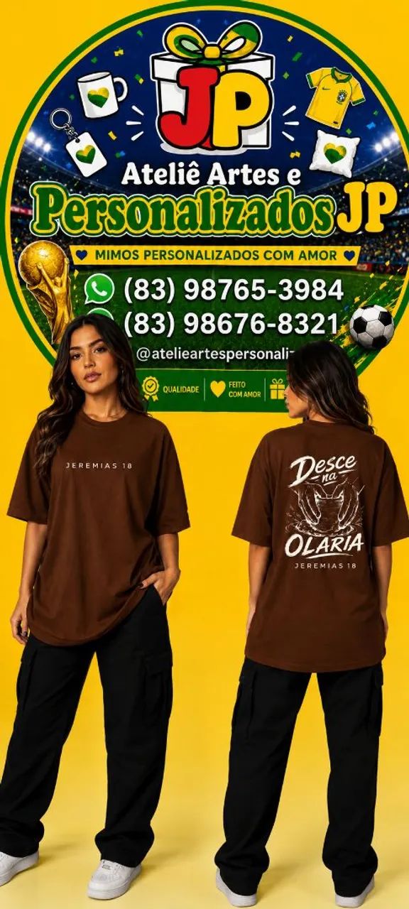 Camisa personalizadas evangélica desce na olaria  - Foto 2