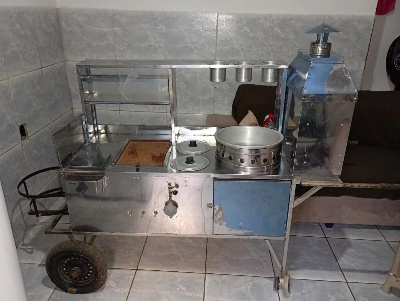 Carroça de lanche completa 