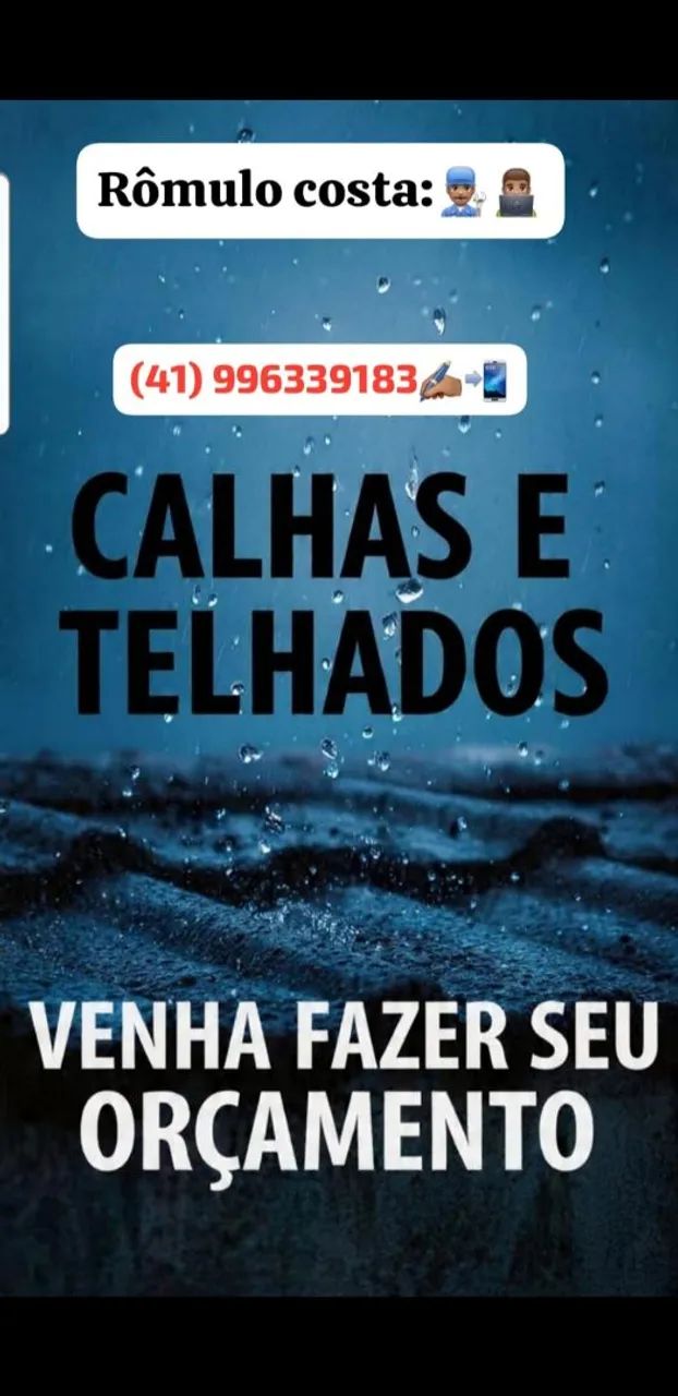 Reformas calhas e telhados 