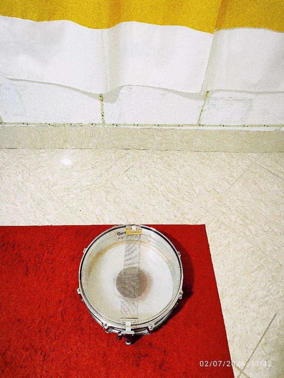 Caixa de bateria 14 polegadas 8 afinação em aço usada perfeita  - Foto 3
