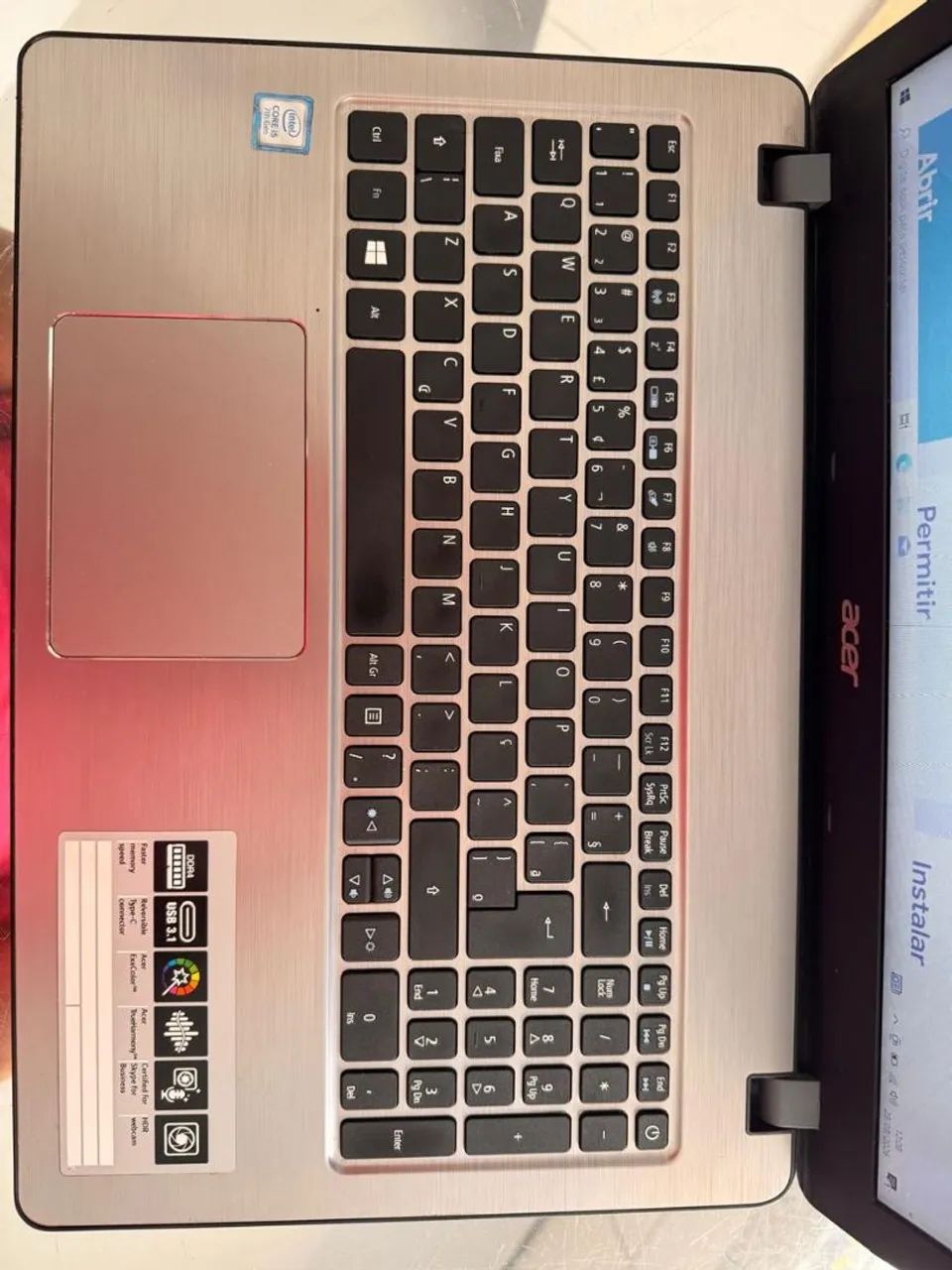 Notebook i5 sétima geração ddr4 8gb memória e SSD  - Foto 5