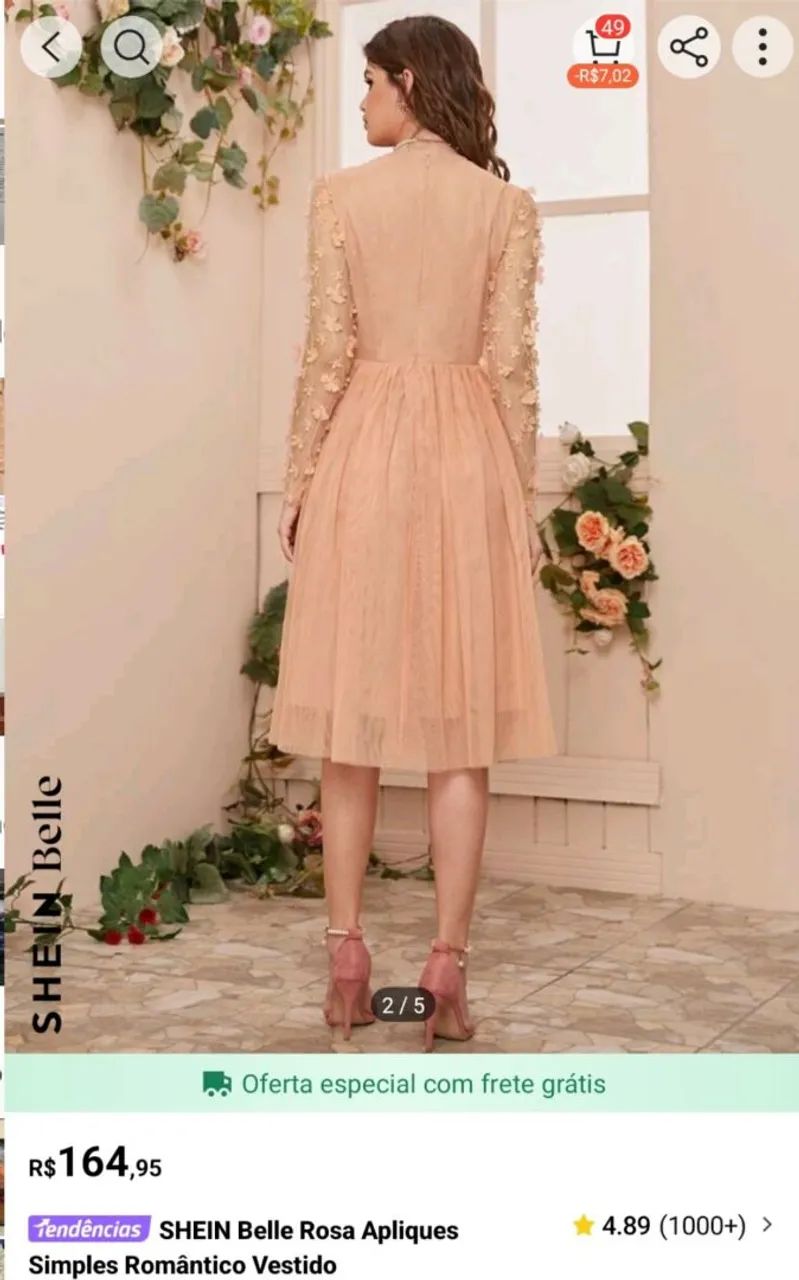 Vestido juvenil tule