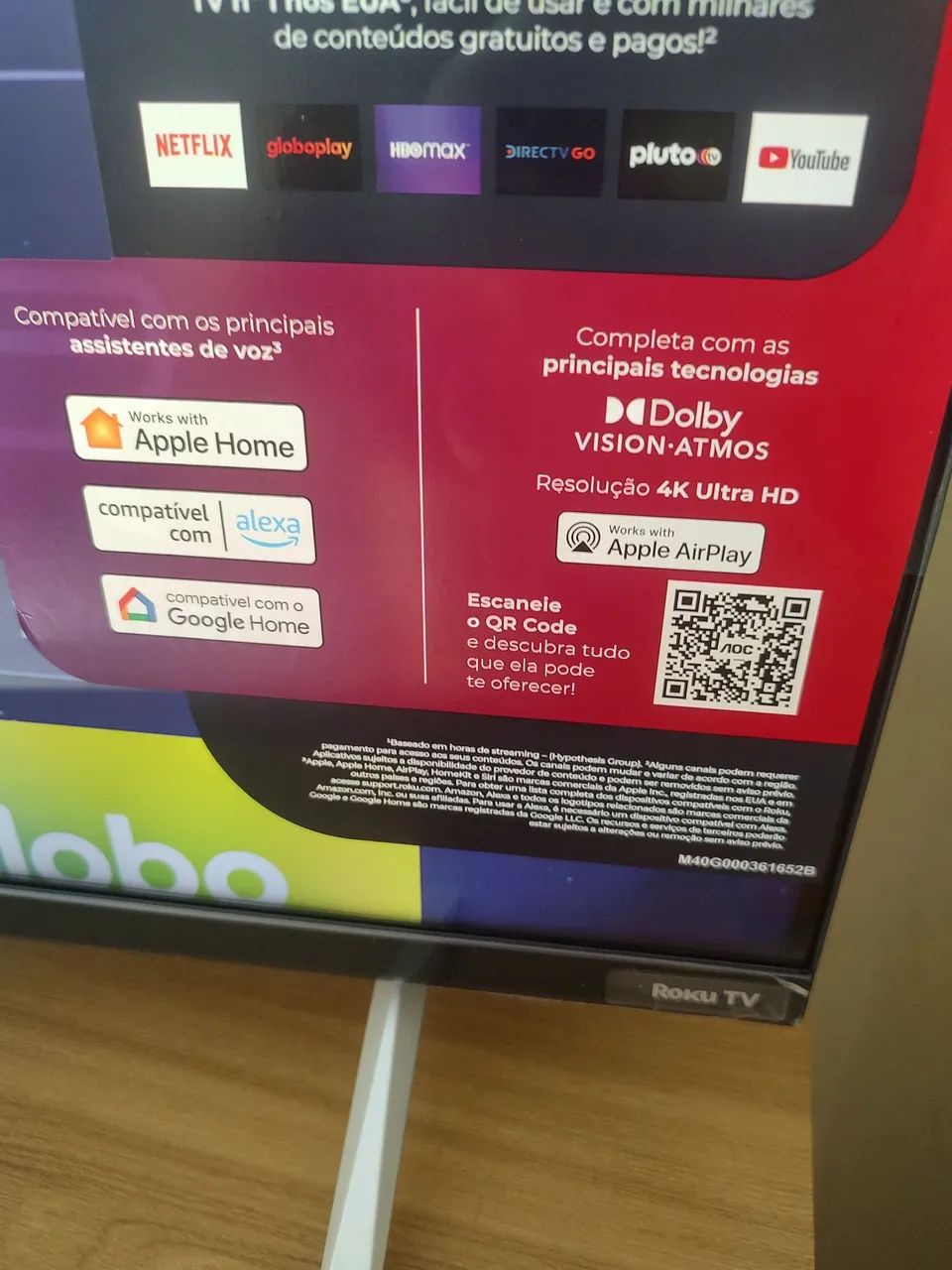Vende-se uma tv de 50 polegadas com 4 dias de uso  - Foto 5