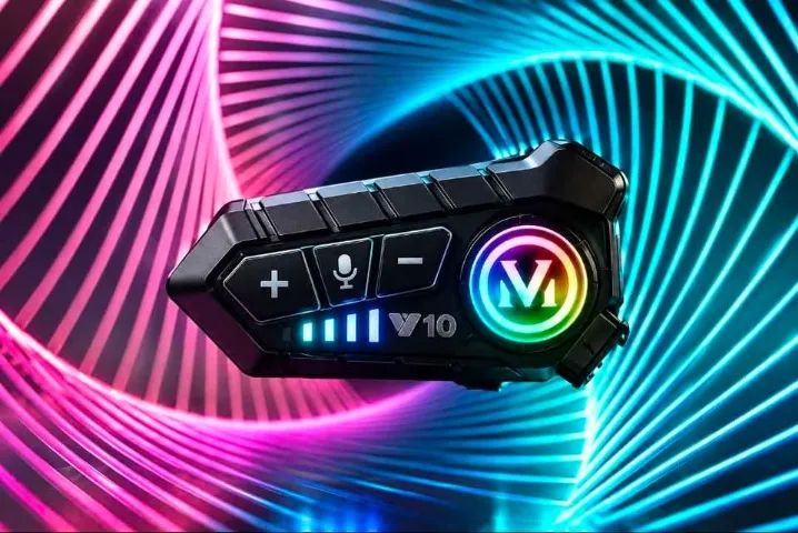 Fone Bluetooth Para Capacete Moto Y10 Com Microfone - Foto 3